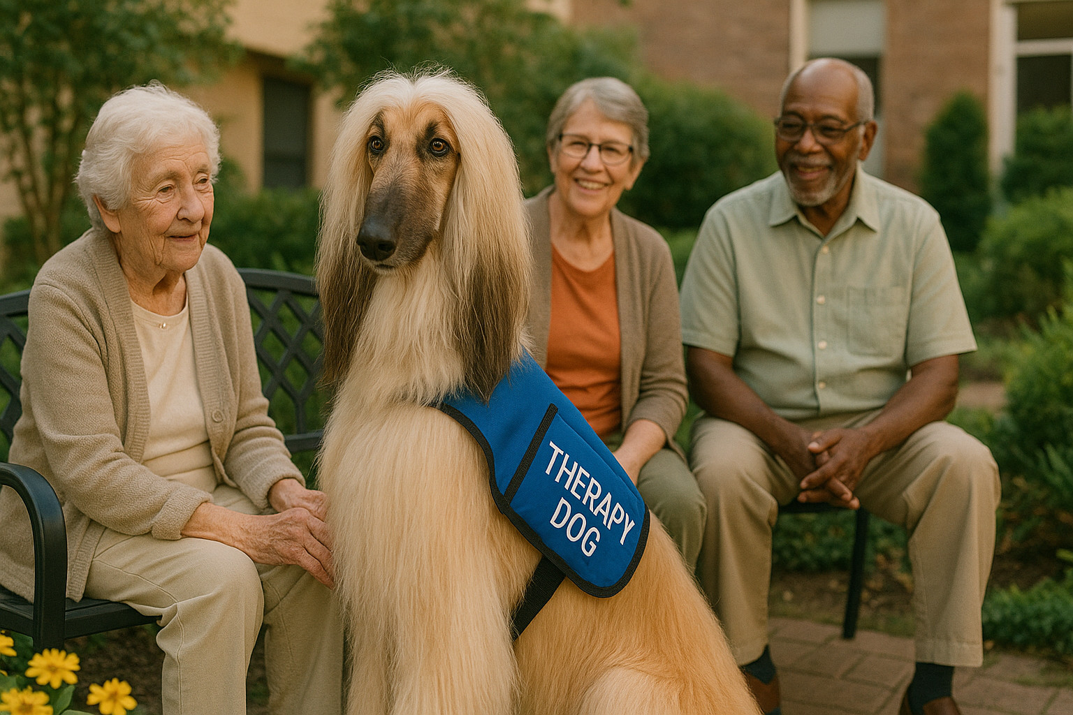 Afghan Hound as a Therapy Dog