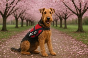 Airedale Terrier as a Service Dog