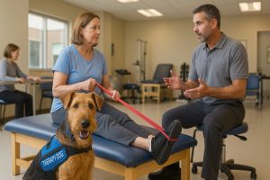Airedale Terrier as a Therapy Dog