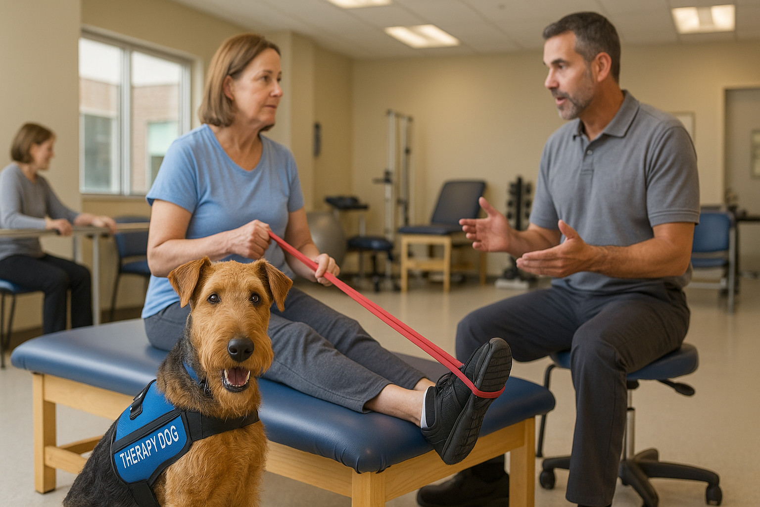 Airedale Terrier as a Therapy Dog