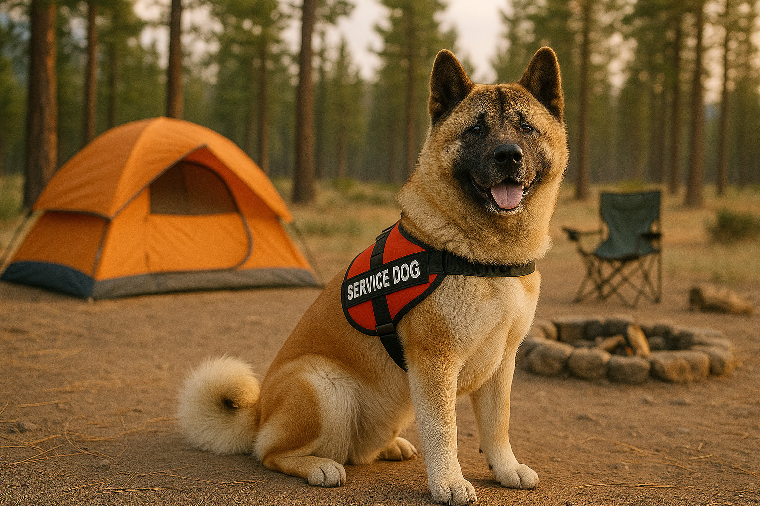 Akita as a Service Dog