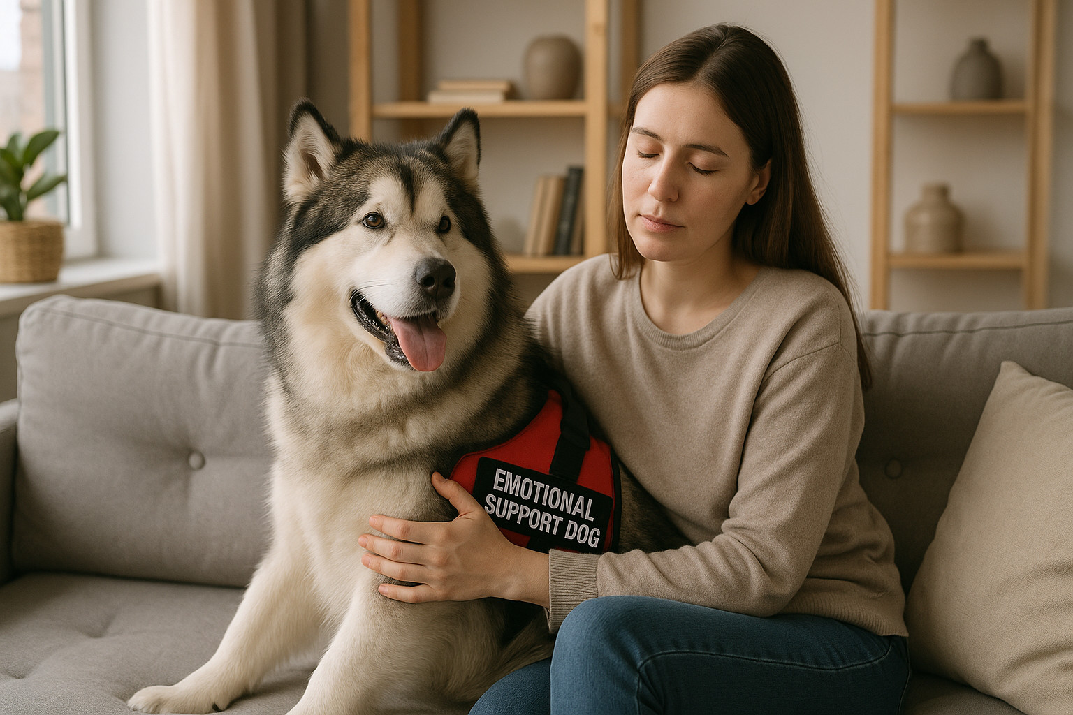 Alaskan Malamute as an Emotional Support Dog