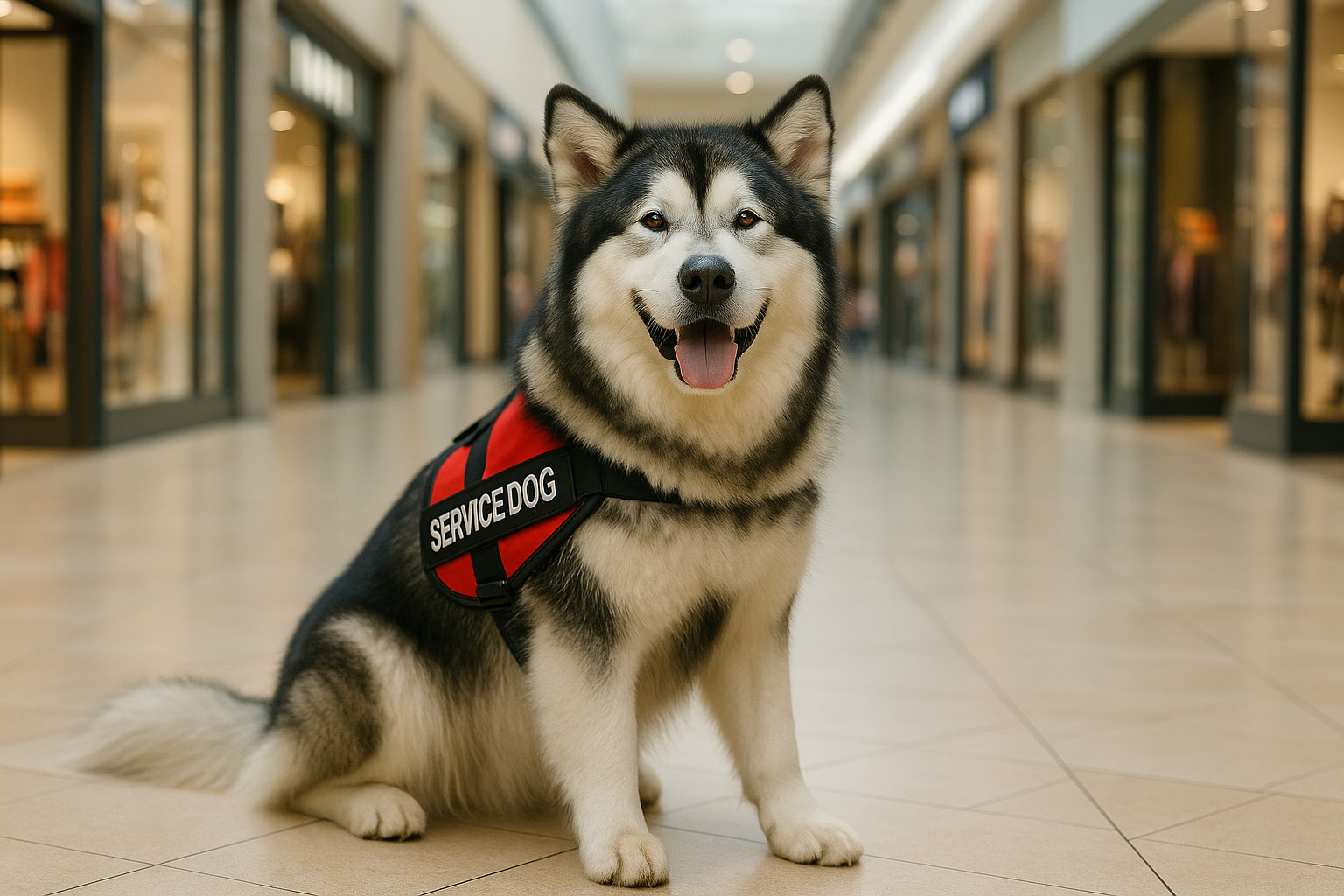 Alaskan Malamute as a Service Dog