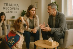 American English Coonhound as a Therapy Dog