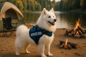 American Eskimo Dog as a Service Dog