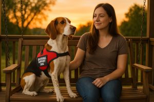 American Foxhound as an Emotional Support Dog