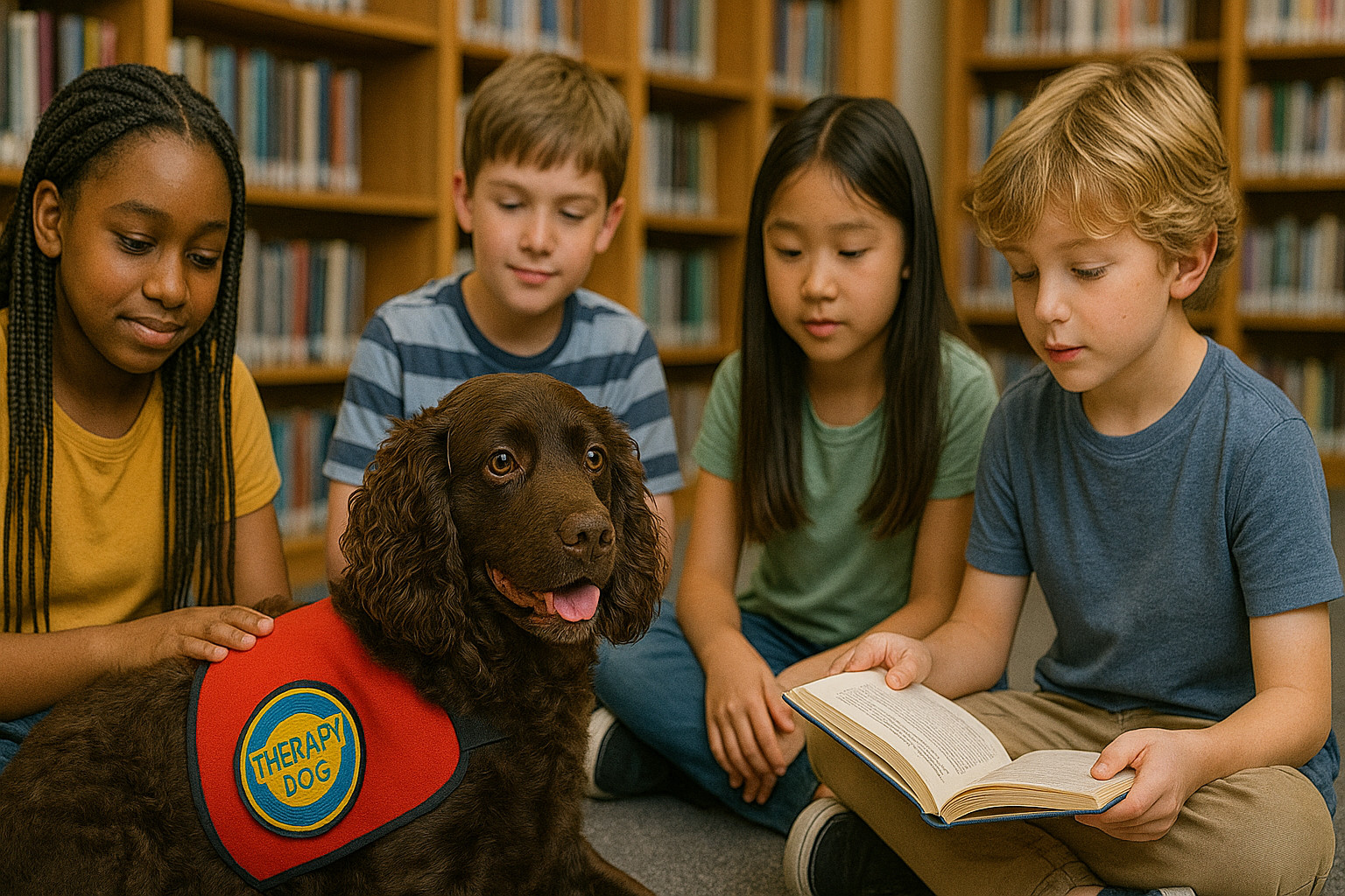 American Water Spaniel as a Therapy Dog