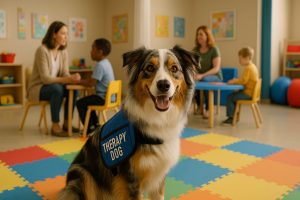 Australian Shepherd as a Therapy Dog