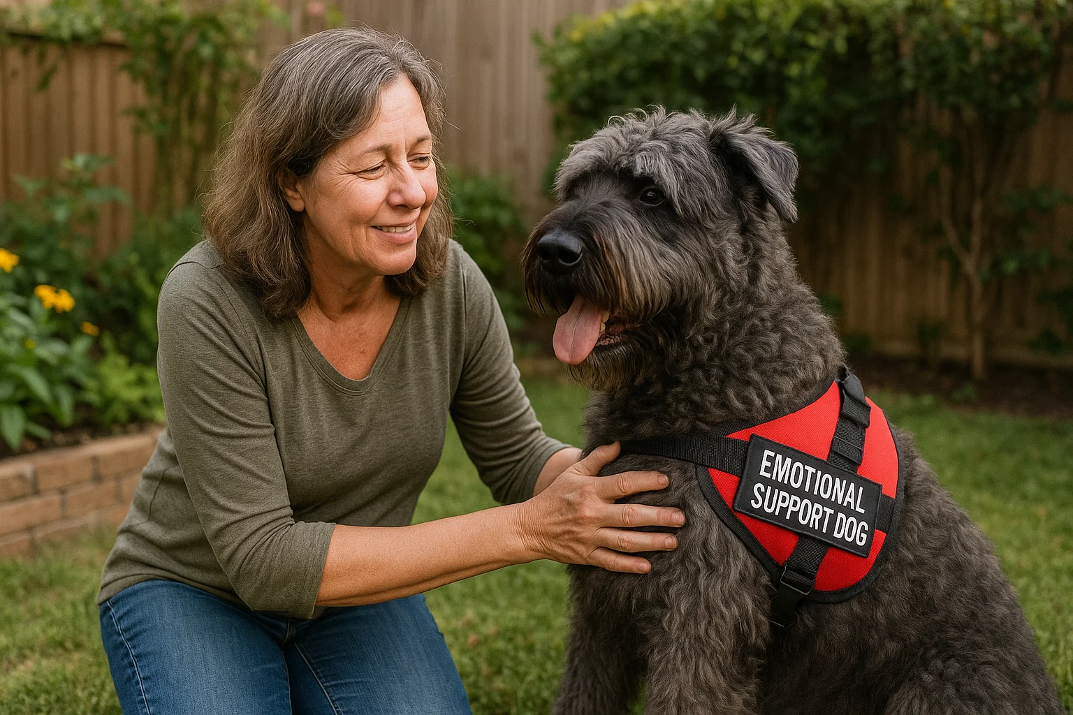 Beauceron as an Emotional Support Dog