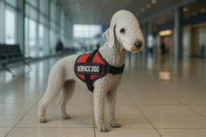 Bedlington Terrier as a Service Dog