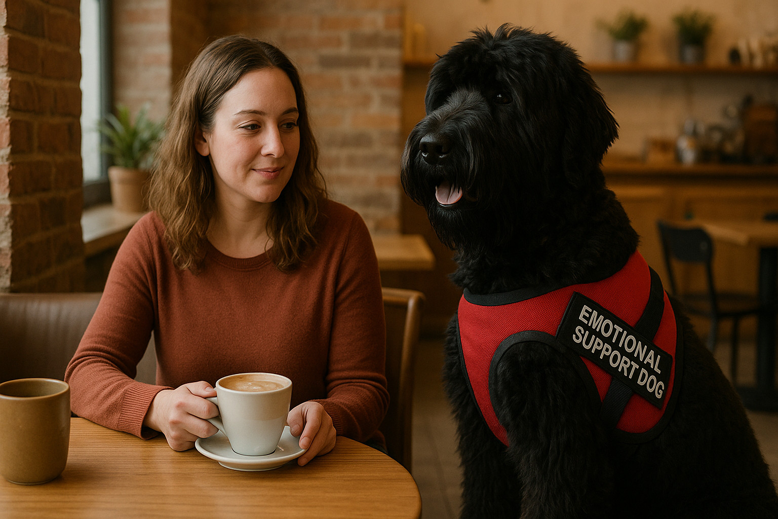 Black Russian Terrier as an Emotional Support Dog