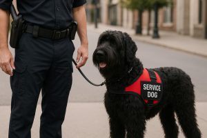 Black Russian Terrier as a Service Dog