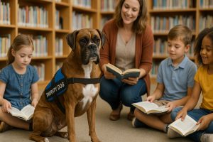 Boxer as a Therapy Dog