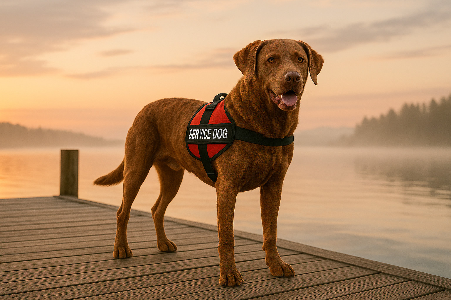 Chesapeake Bay Retriever as a Service Dog