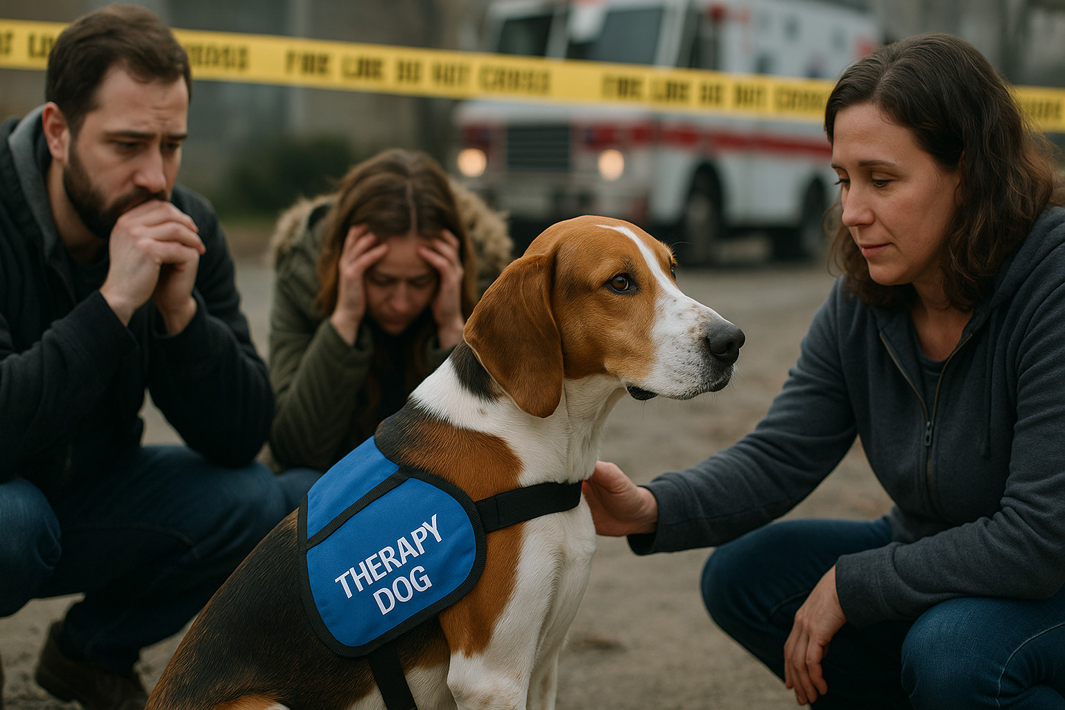 English Foxhound as a Therapy Dog