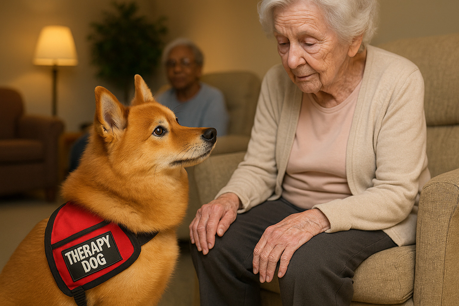 Finnish Spitz as a Therapy Dog