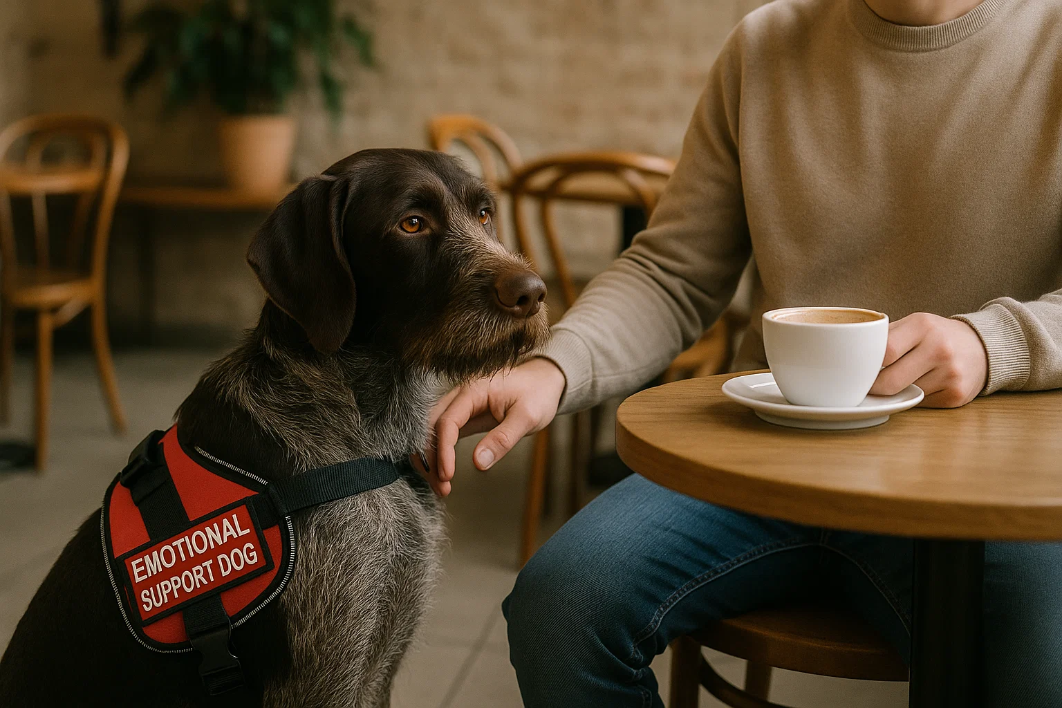 German Wirehaired Pointer as an Emotional Support Dog