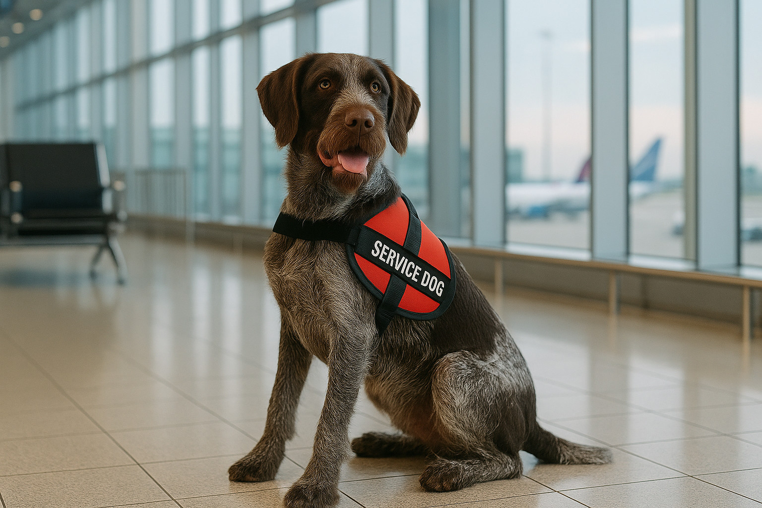 German Wirehaired Pointer as a Service Dog