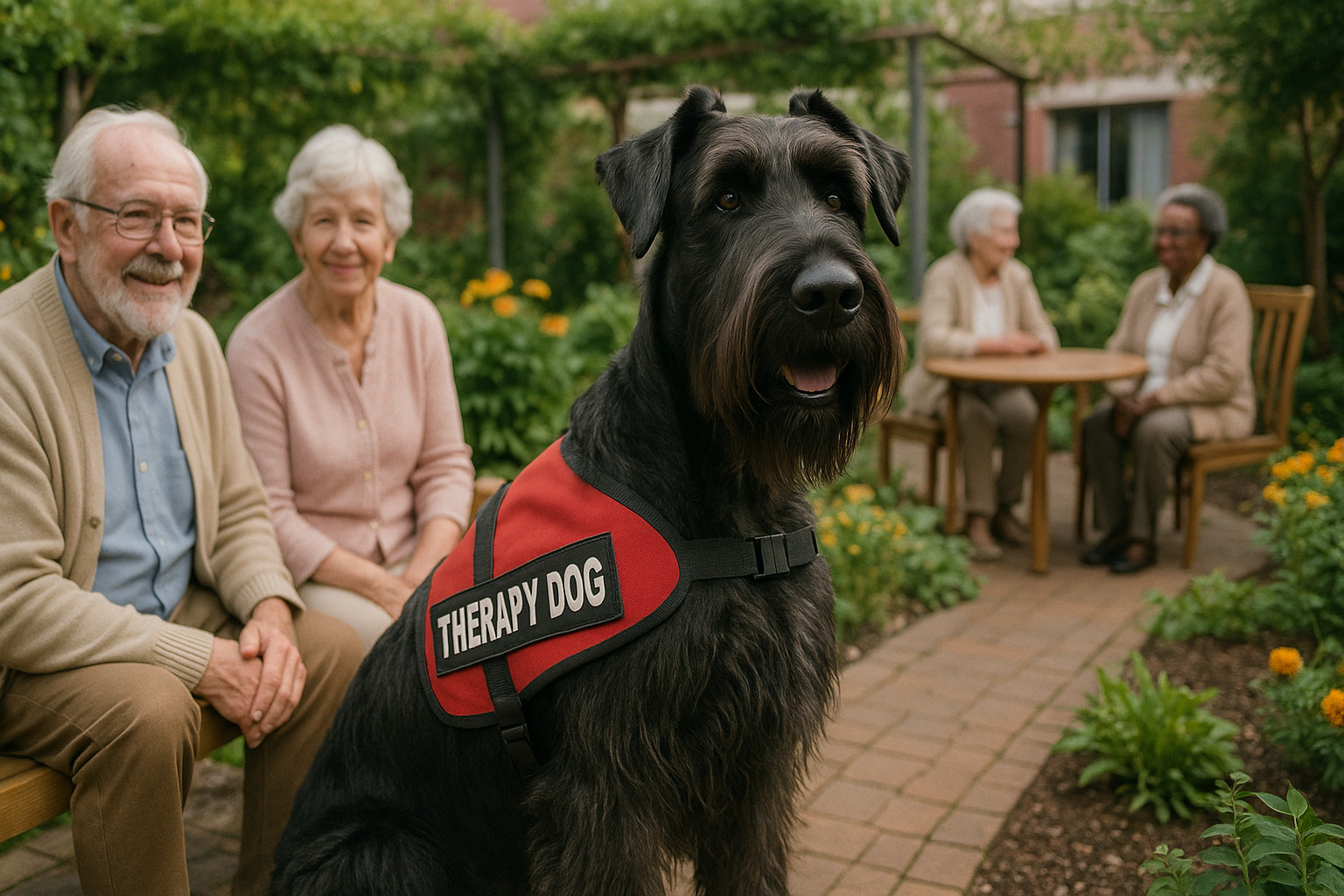 Giant Schnauzer as a Therapy Dog