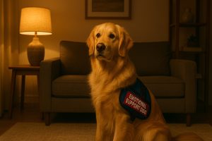 Golden Retriever as an Emotional Support Dog