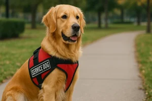 Golden Retriever as a Service Dog