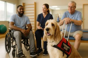 Grand Basset Griffon Vendeen as a Therapy Dog