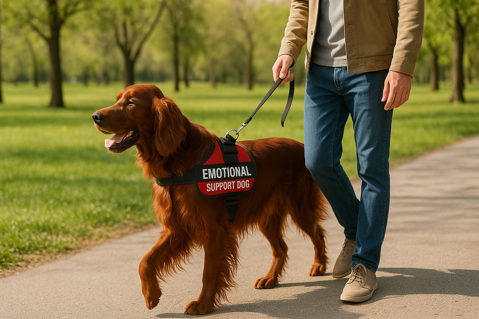 Irish Setter as an Emotional Support Dog
