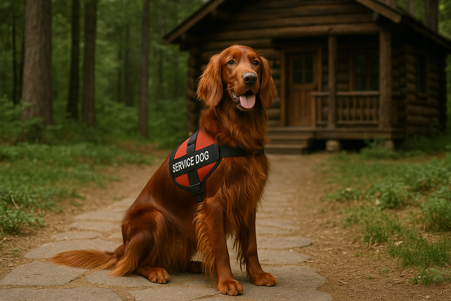 Irish Setter as a Service Dog