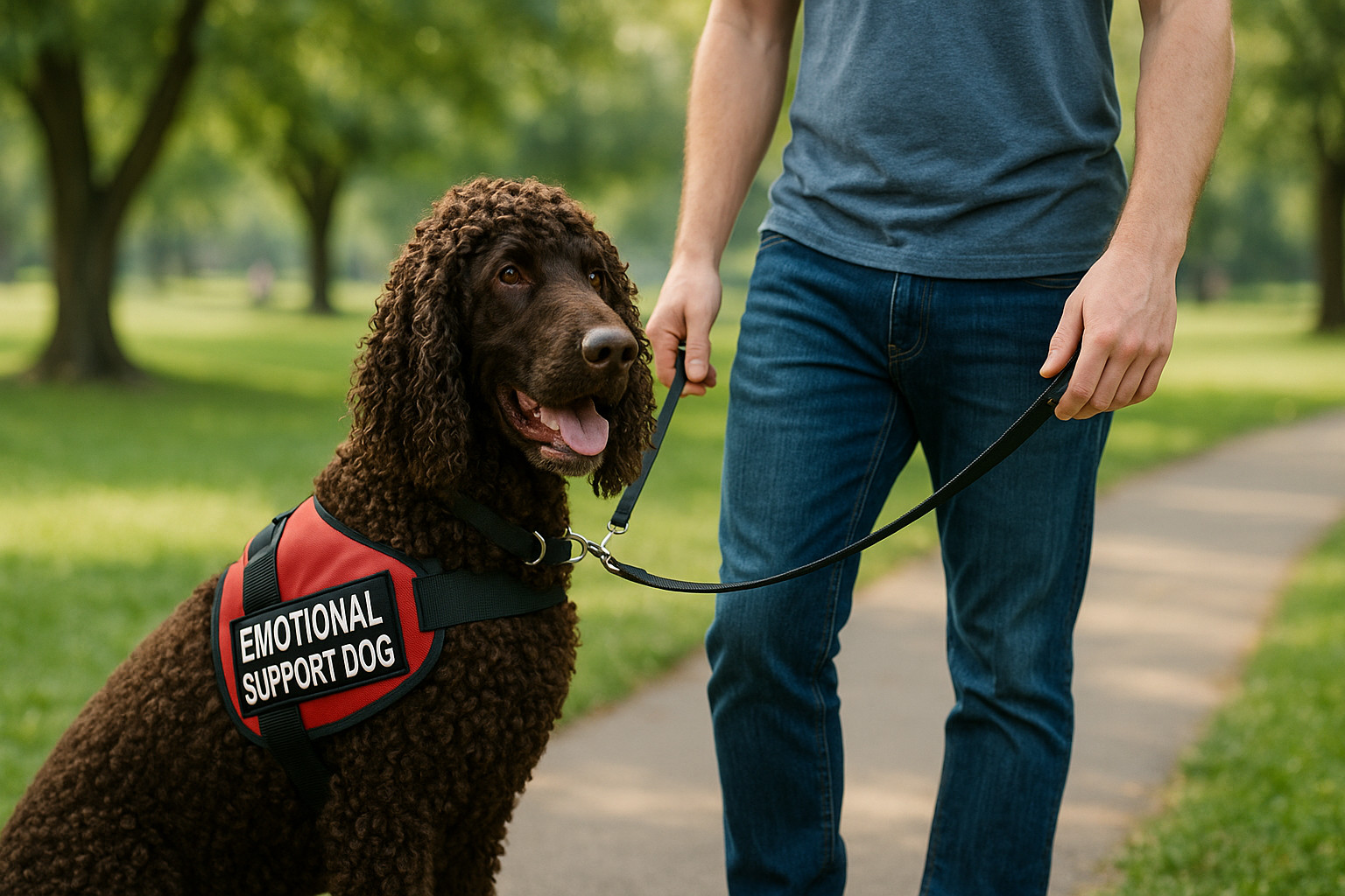 Irish Water Spaniel as an Emotional Support Dog