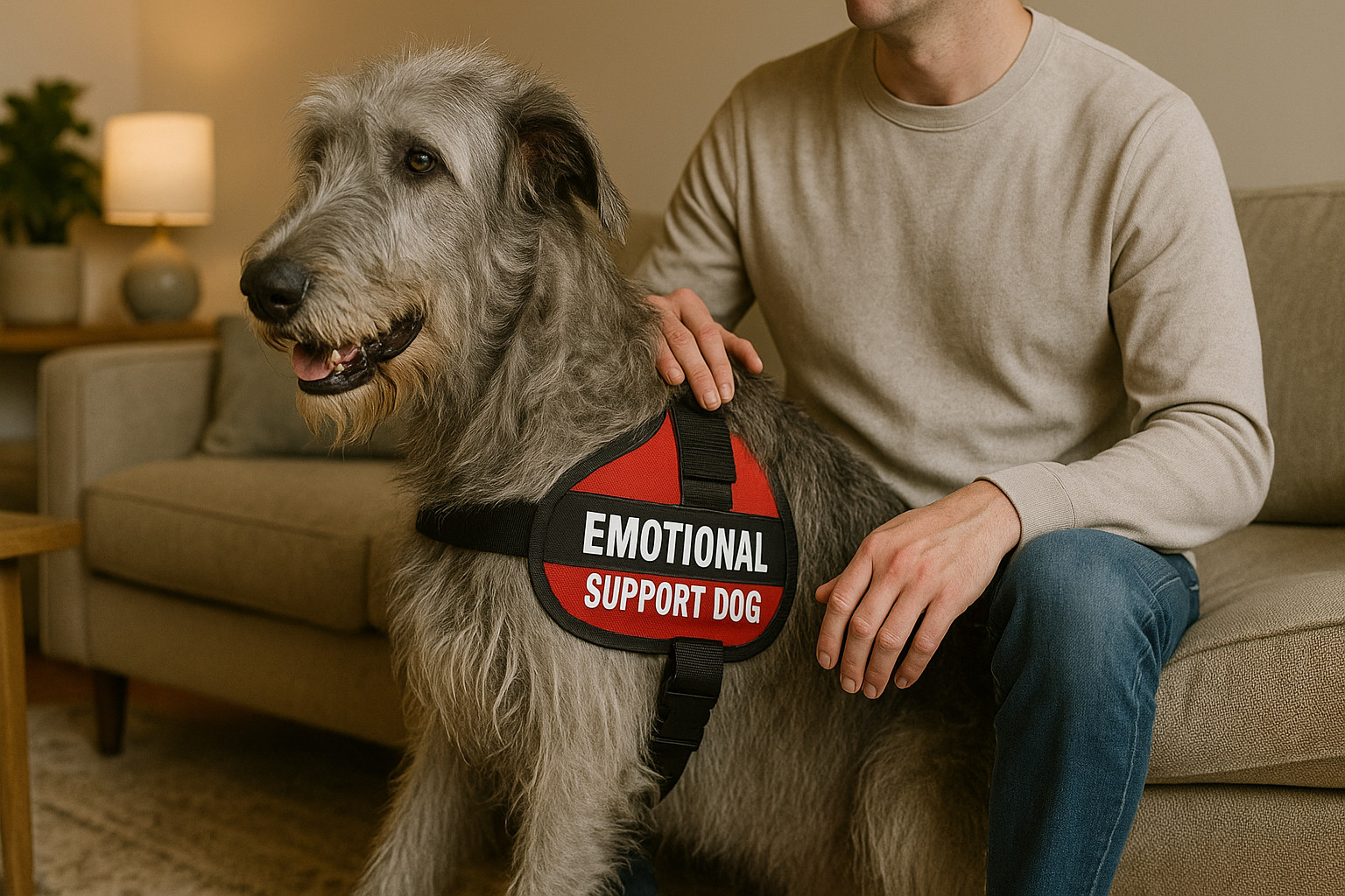 Irish Wolfhound as an Emotional Support Dog
