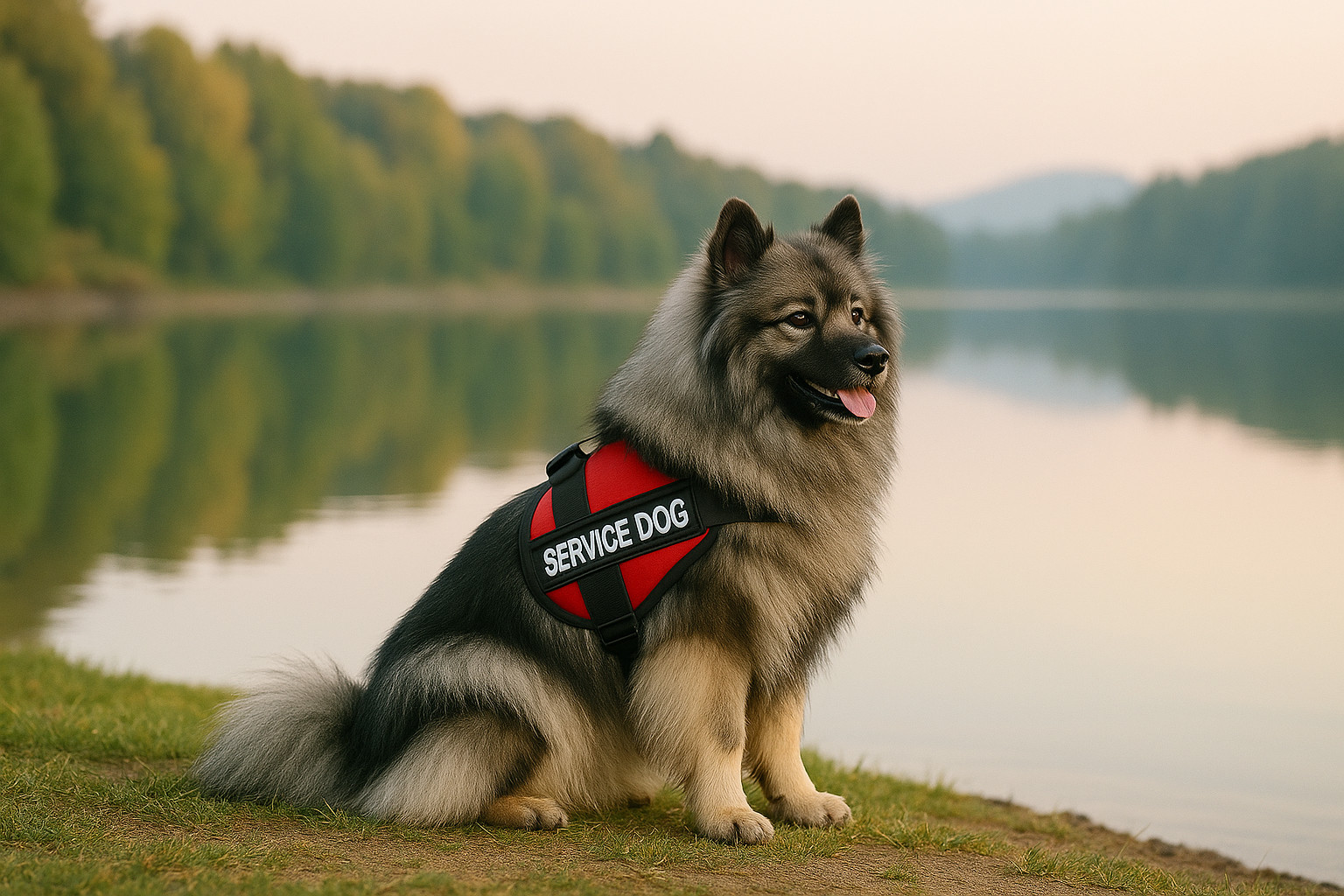 Keeshond as a Service Dog