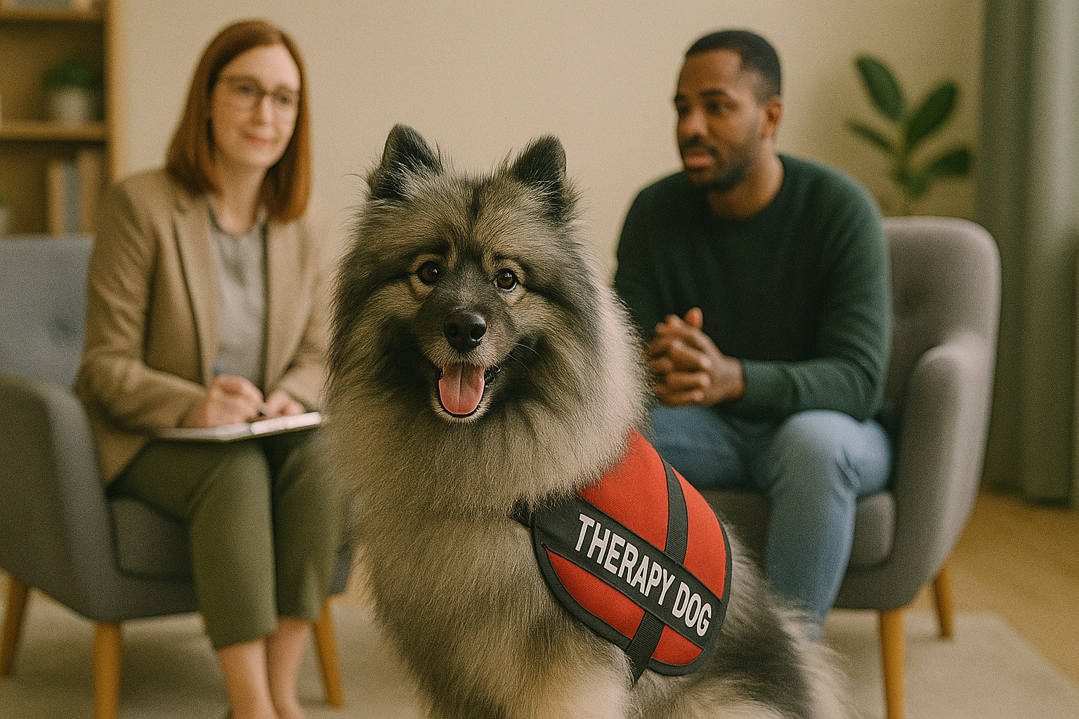 Keeshond as a Therapy Dog