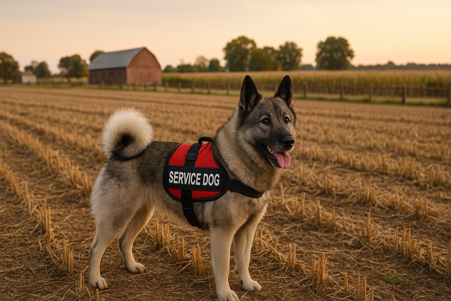 Norwegian Elkhound as a Service Dog