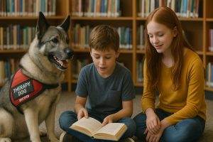 Norwegian Elkhound as a Therapy Dog