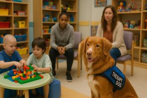 Nova Scotia Duck Tolling Retriever as a Therapy Dog