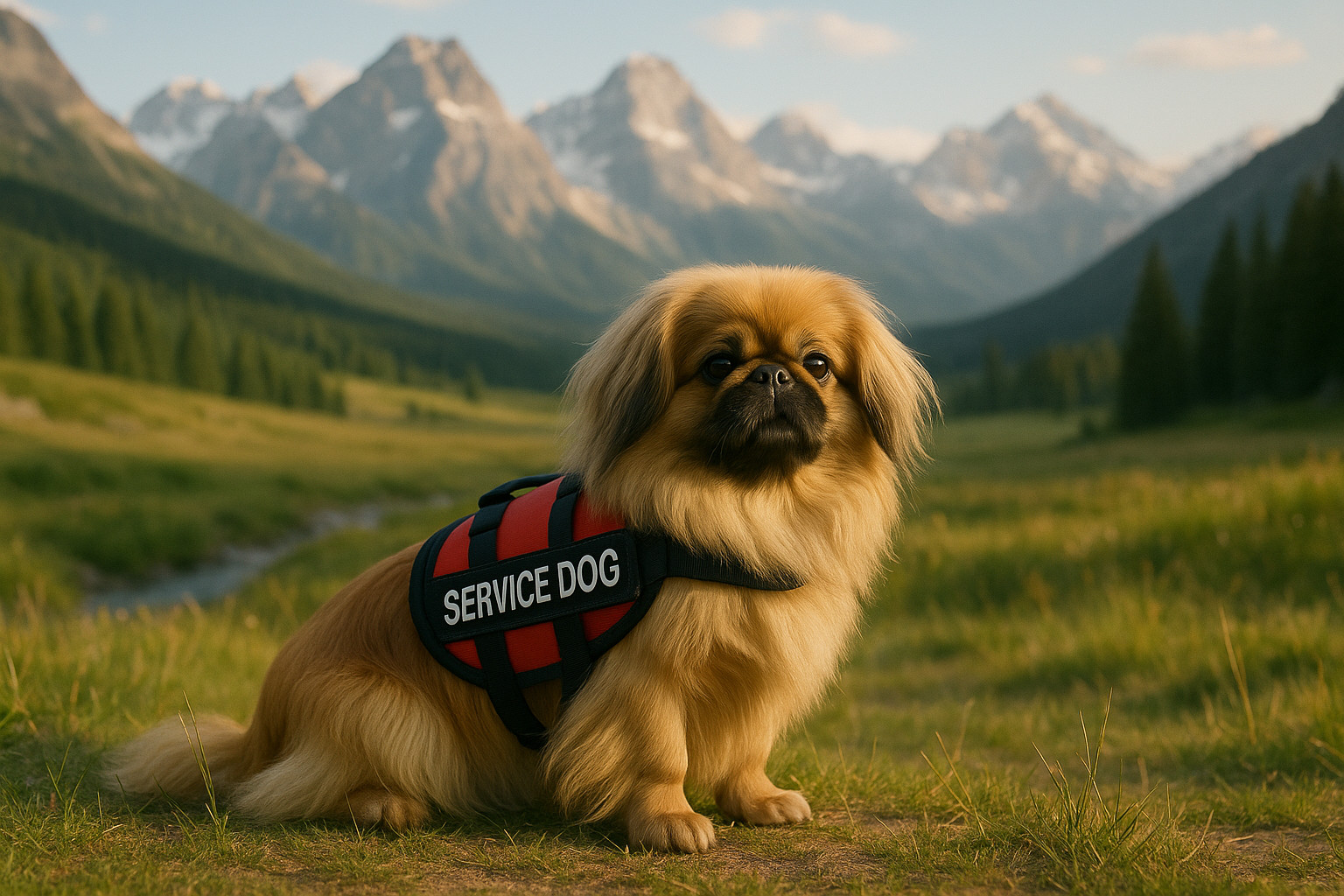 Pekingese as a Service Dog