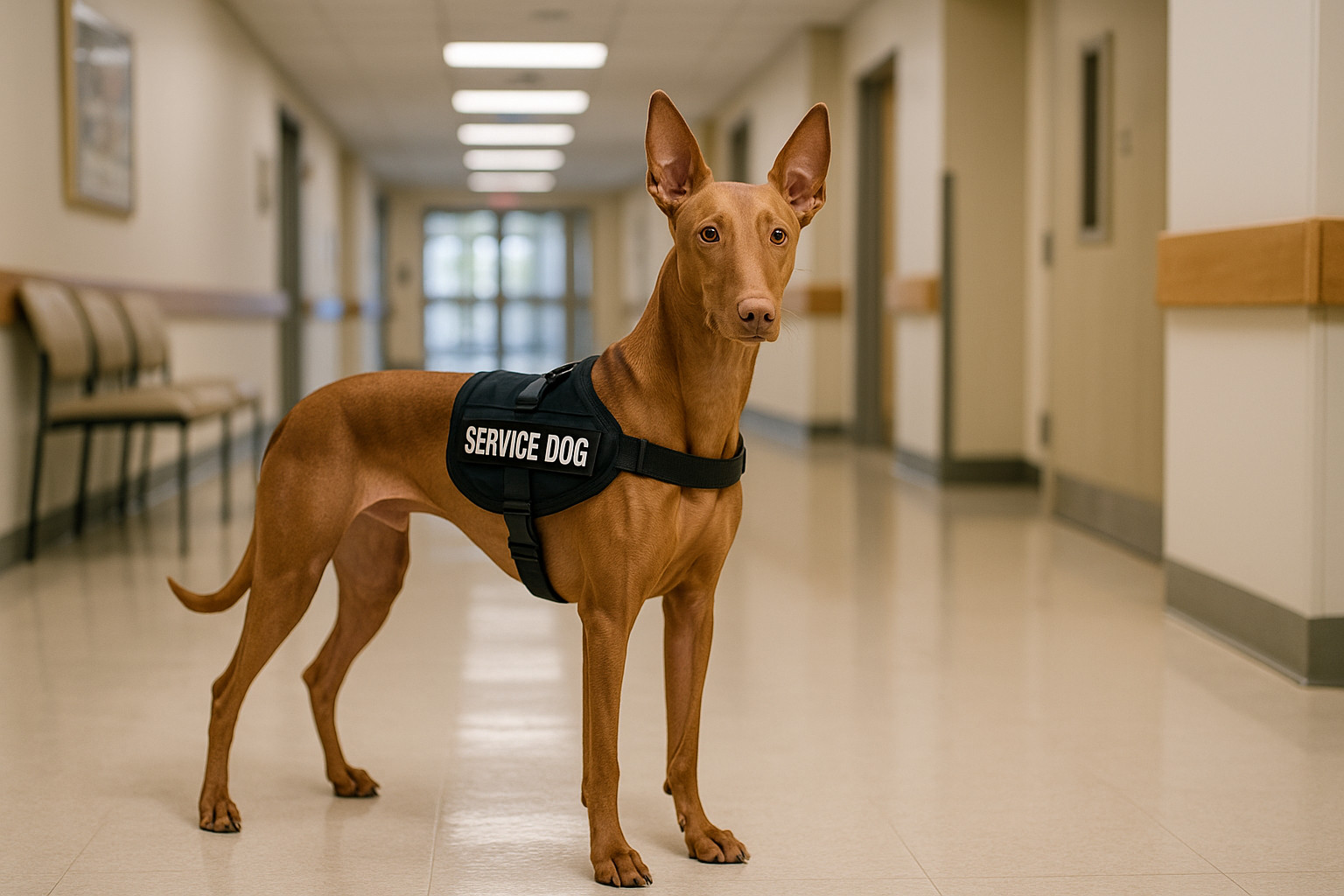 Pharaoh Hound as a Service Dog
