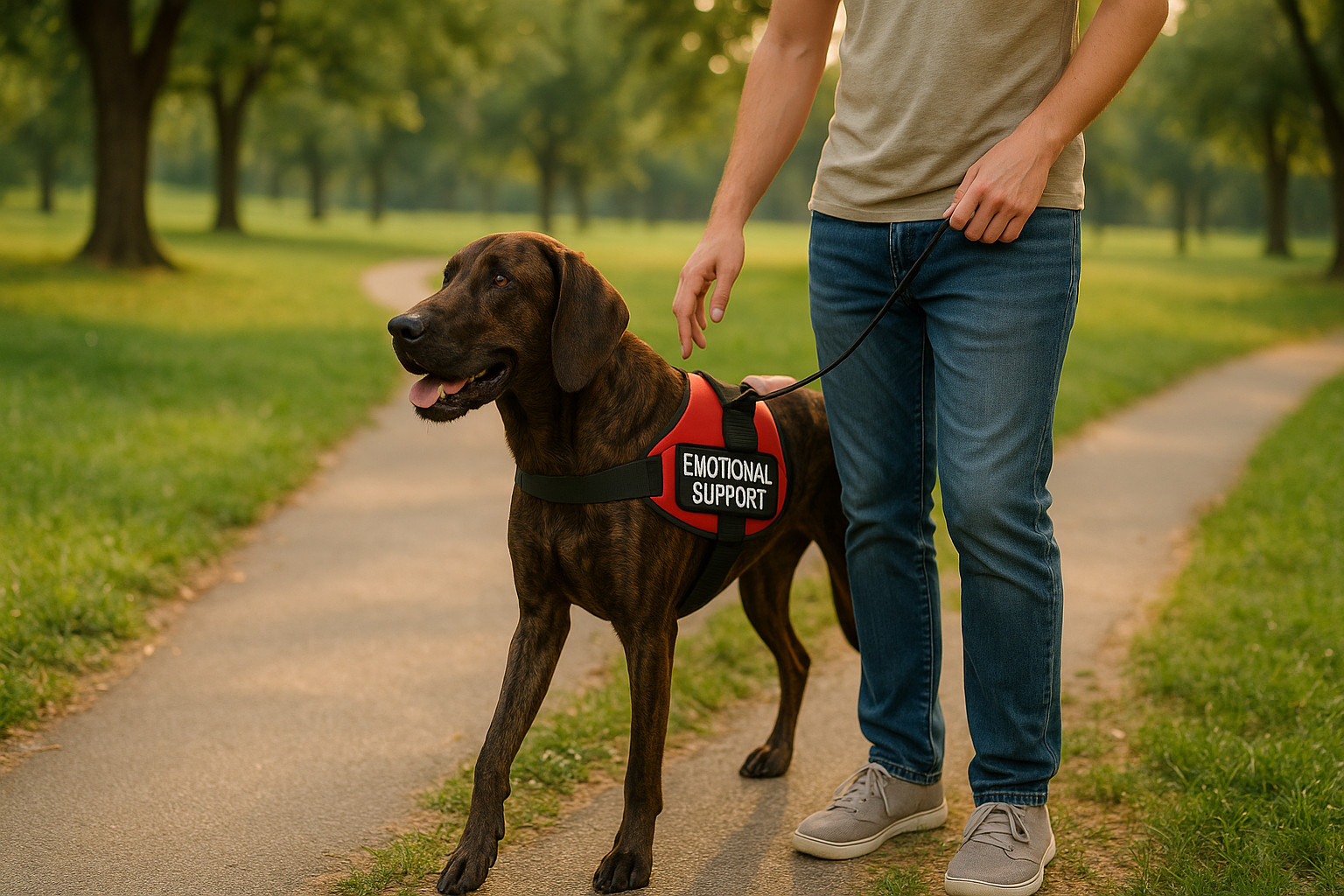 Plott Hound as an Emotional Support Dog