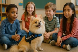 Pomeranian as a Therapy Dog