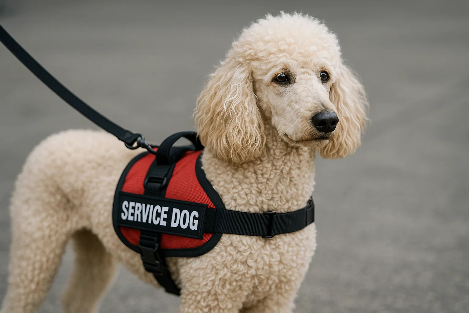 Poodle as a Service Dog