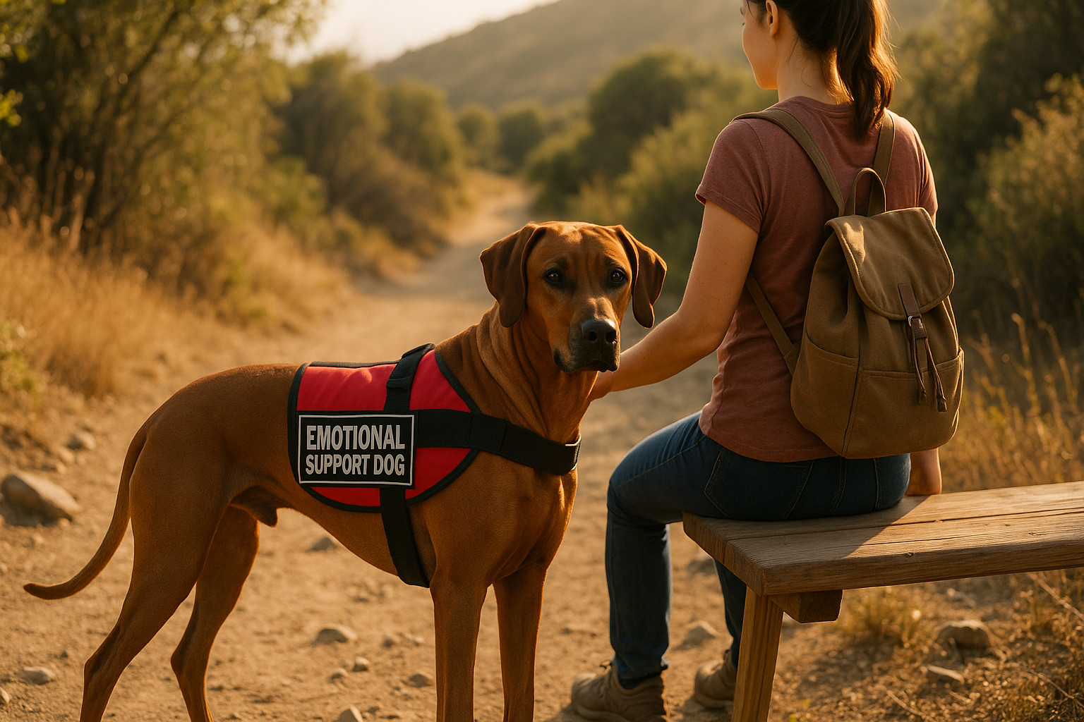 Rhodesian Ridgeback as an Emotional Support Dog