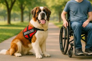 Saint Bernard as a Service Dog