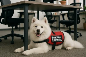 Samoyed as an Emotional Support Dog