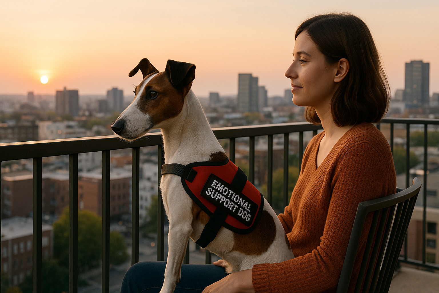 Smooth Fox Terrier as an Emotional Support Dog