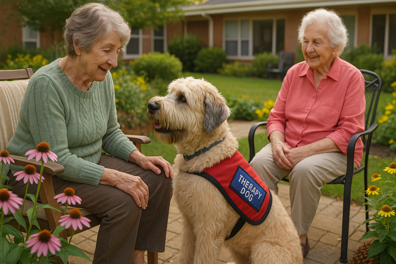 Soft Coated Wheaten Terrier as a Therapy Dog