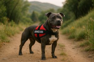 Staffordshire Bull Terrier as a Service Dog