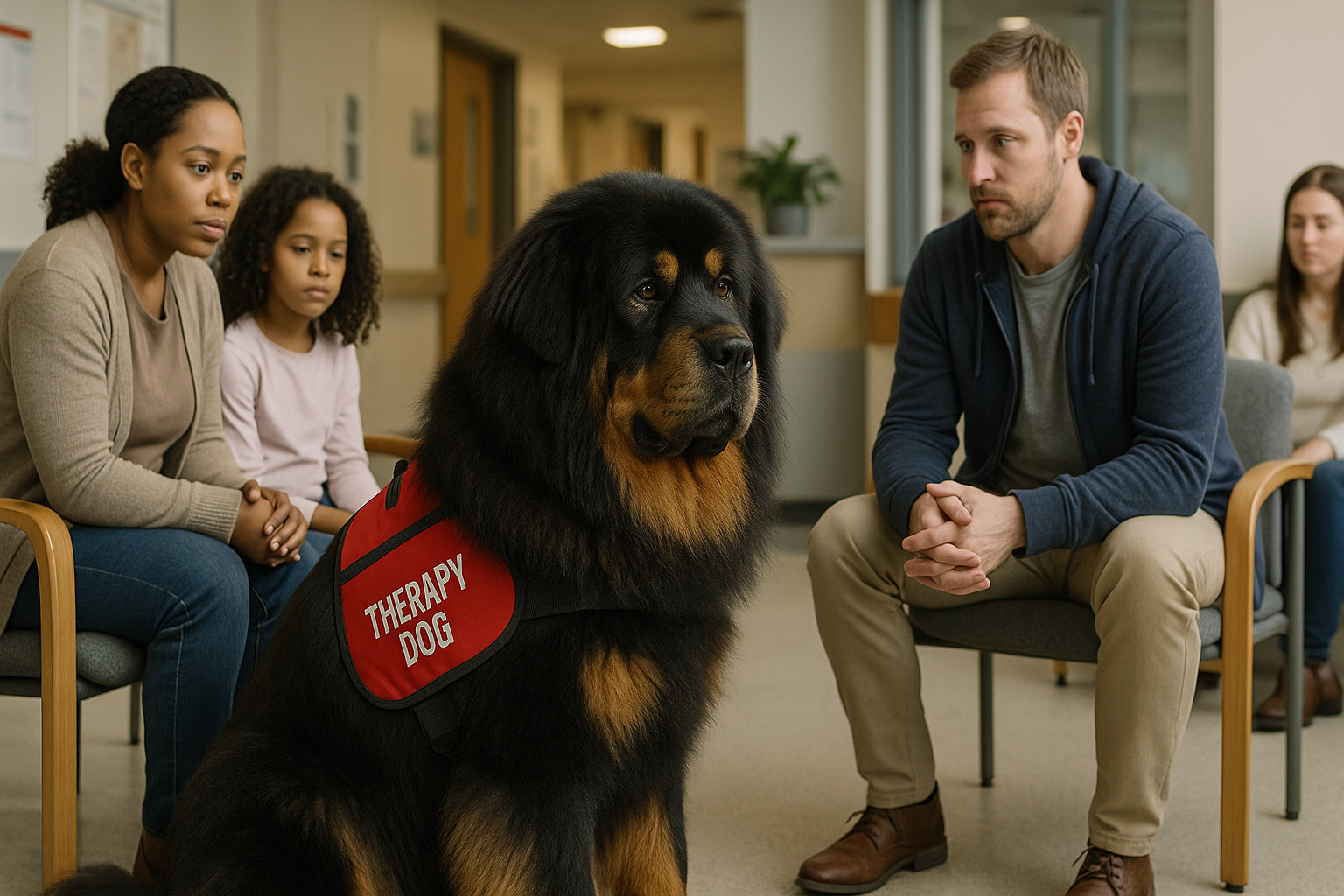 Tibetan Mastiff as a Therapy Dog