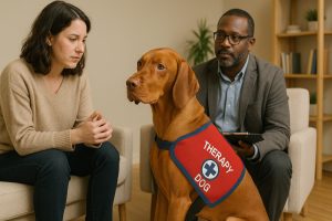 Vizsla as a Therapy Dog