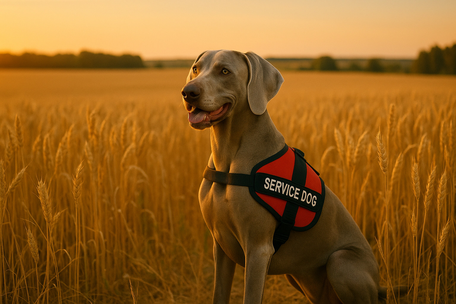 Weimaraner as a Service Dog