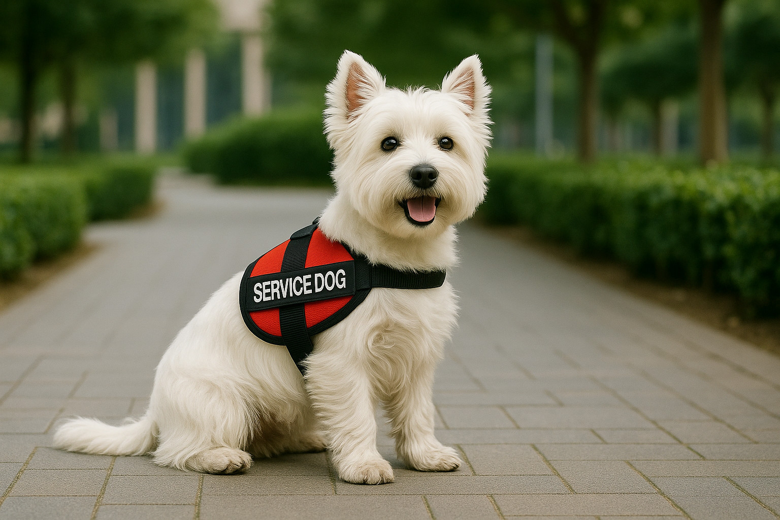 West Highland White Terrier as a Service Dog